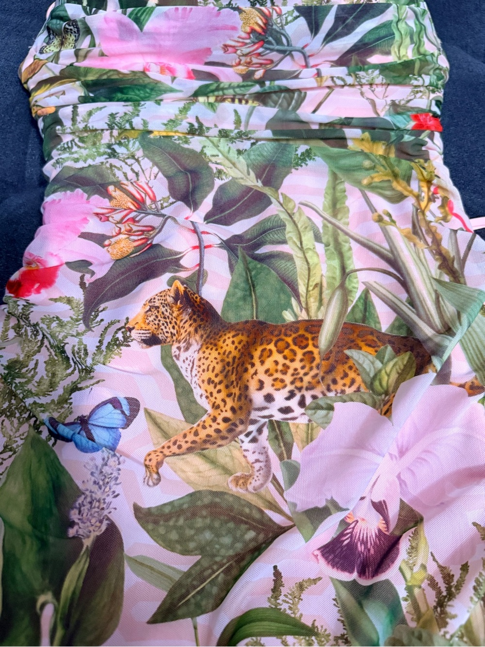 Ta3 Sweetie Mesh Column Dress - Floral Ambrosia - Picture 10 of 15